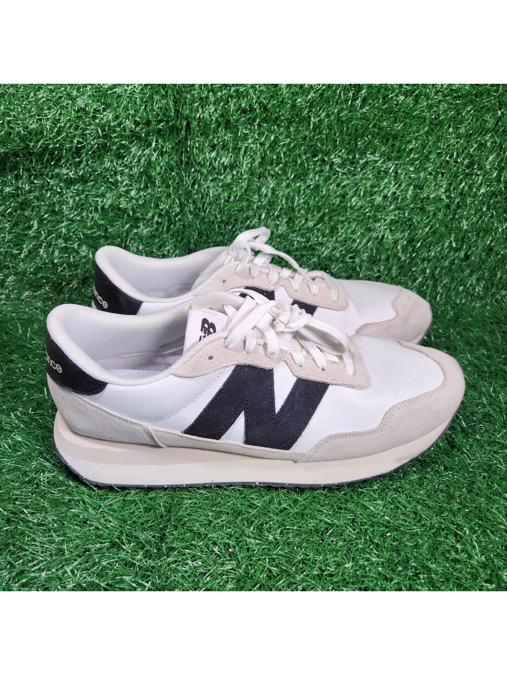 New Balance 237 Mens Size 13 Sea Salt Black White Sneakers MS237SF